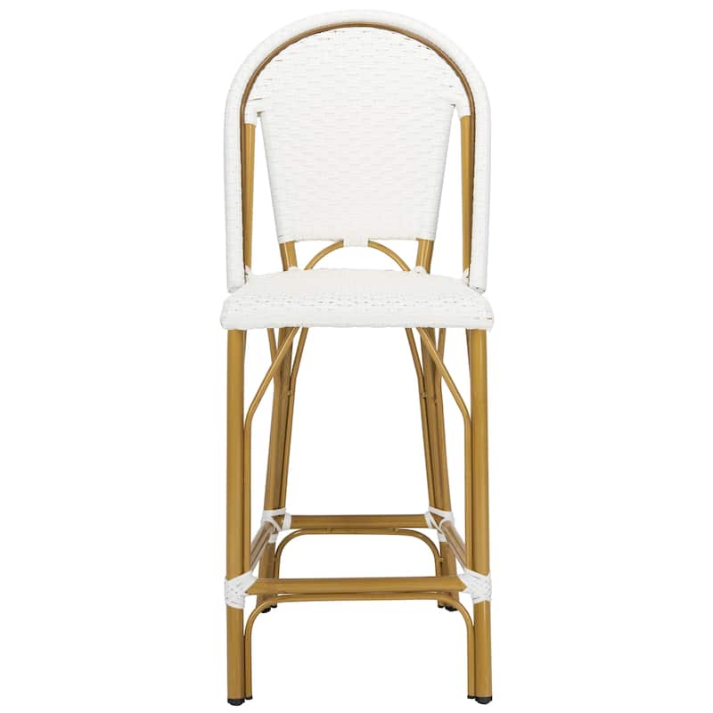 SAFAVIEH Outdoor Abigayle Indoor/Outdoor Bistro Counter Stool - 19Wx23Dx43H