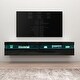 preview thumbnail 9 of 16, Strick & Bolton Mikli Modern Wall-mounted Floating TV Stand Black