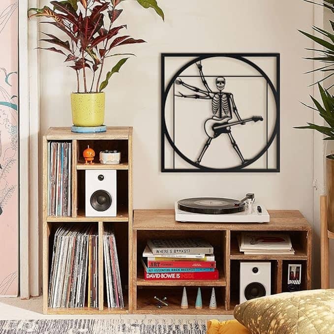 Vitruvian Rocker Metal Wall Art,