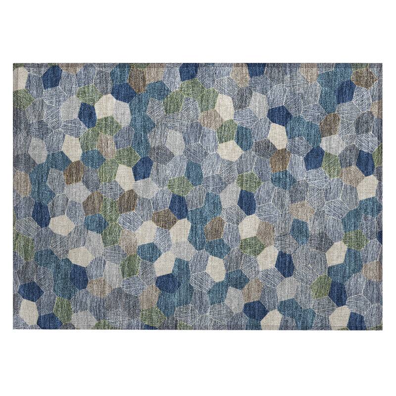 Machine Washable Indoor/ Outdoor Modern Loyd Chantille Rug