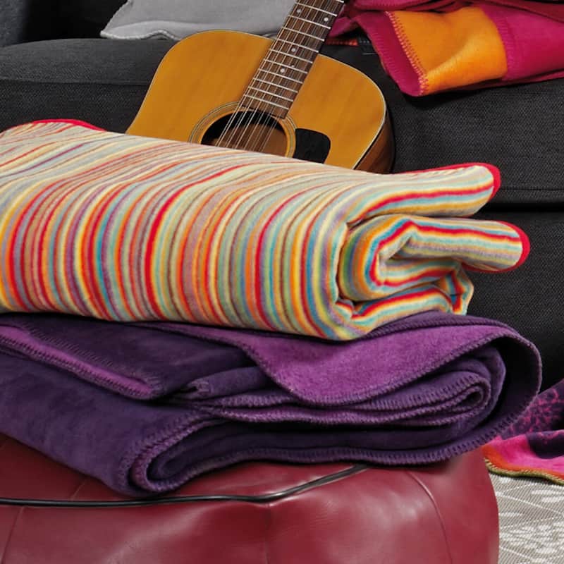 IBENA Bright Rainbow Throw and Kids Size