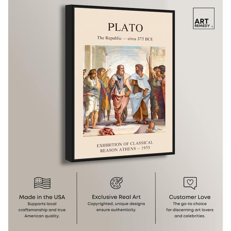 World of Plato's Republic Canvas by Art Remedy
