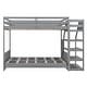 preview thumbnail 32 of 35, Full Over Full/Futon Bunk Bed w/ Stairs, Small Shelf & 3 Drawers, Bottom Bed can be Converted into Daybed, Convertible Bunk Bed