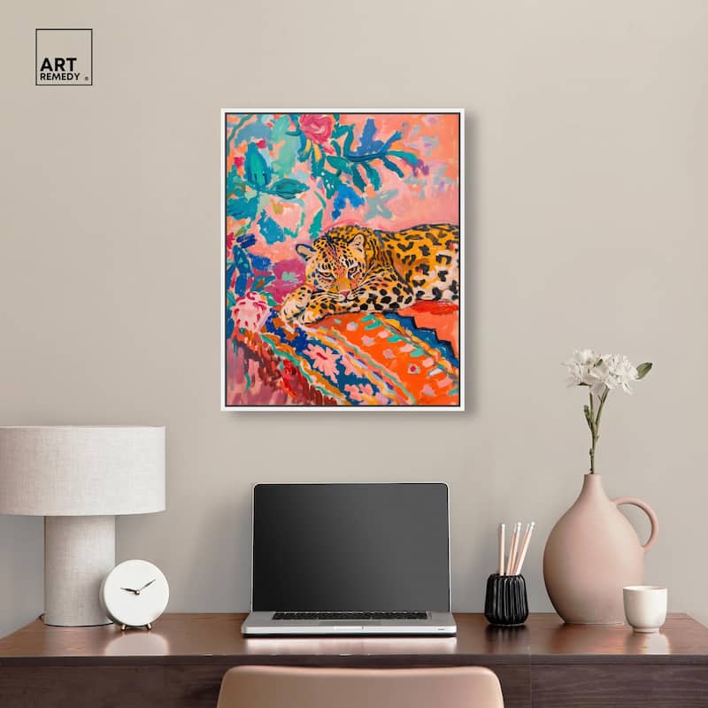 Jungle Cat in Color Canvas by Art Remedy