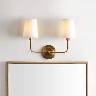 SAFAVIEH Lighting Ezra 2-light Wall Sconce - 17.5"x7"x13.5"