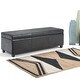 preview thumbnail 86 of 130, WYNDENHALL Franklin 48-in. Wide Contemporary Rectangular Storage Ottoman