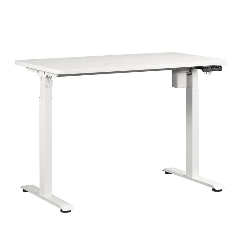 Engineered Wood Contemporary Sit/Stand Desk with Four Preset Heights