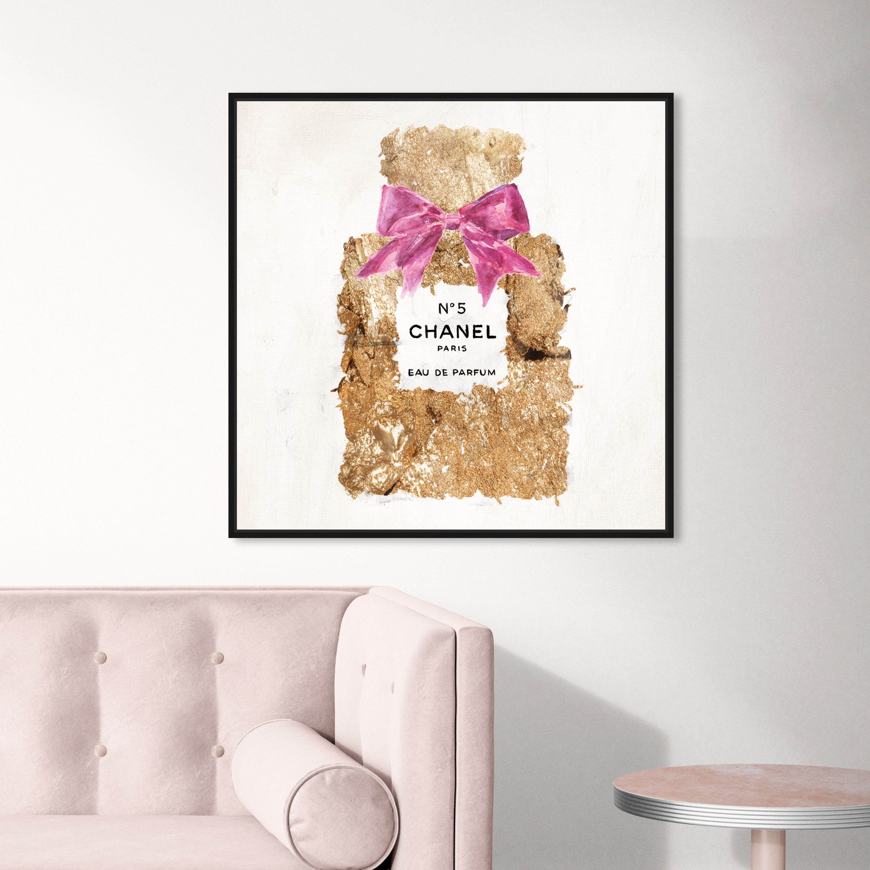 Oliver Gal 'Golden Perfume Collection' Glam Pink Wall Art Canvas Print -  Bed Bath & Beyond - 33075269