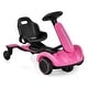 preview thumbnail 30 of 35, 6V Kids Ride on Drift Car with Spin and 2 Adjustable Heights - 33.5'' x 18'' x 21.5'' Pink
