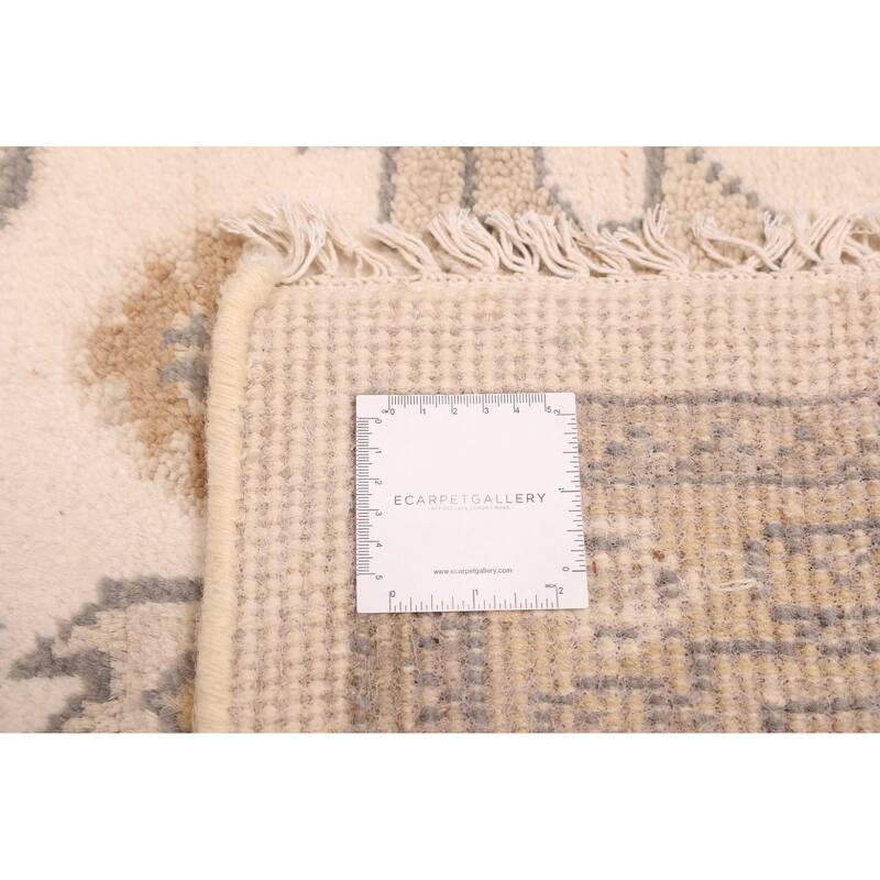 ECARPETGALLERY Hand-knotted Royal Oushak Cream Wool Rug - 8'2 x 10'3