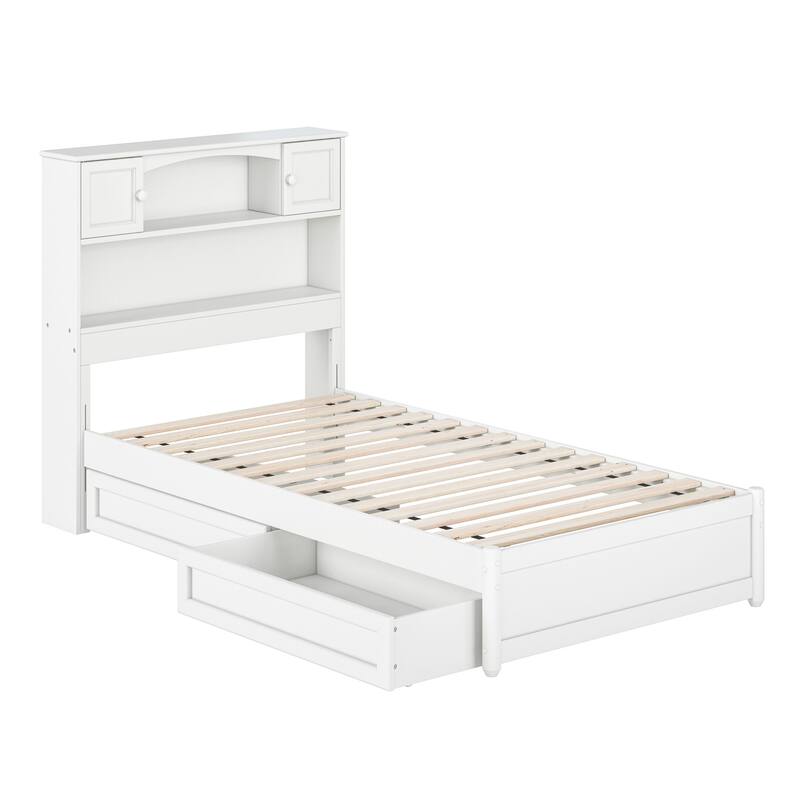 Hadley Platform Bed with Panel Footboard and Storage Drawers