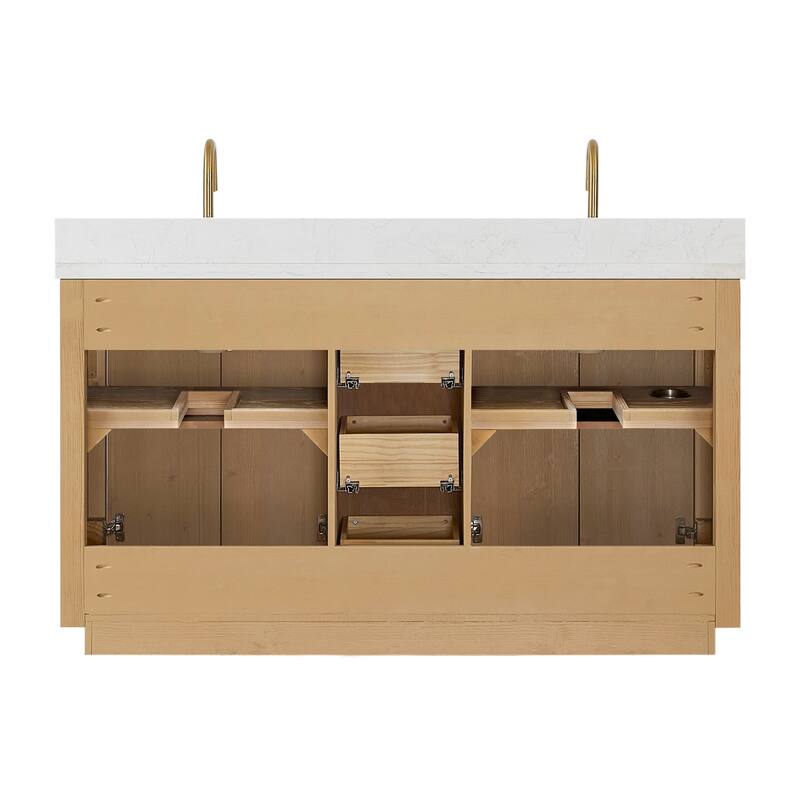 Cadiz Bath Vanity with Composite Stone Top and Mirror