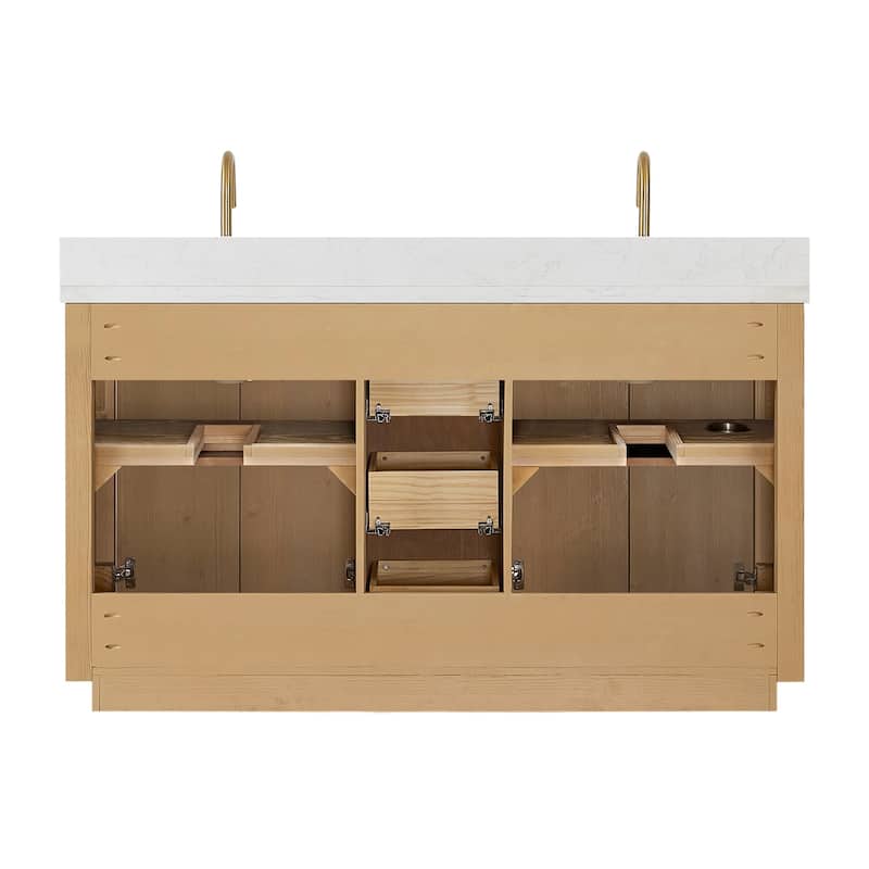 Cadiz Bath Vanity with Composite Stone Top without Mirror