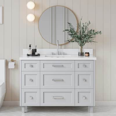 Ariel B49WQRVO Monroe 49" Free Standing Single Basin Vanity Set with