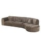 preview thumbnail 28 of 57, Christopher Knight Home - Buker Curved Polyester Sectional Sofa