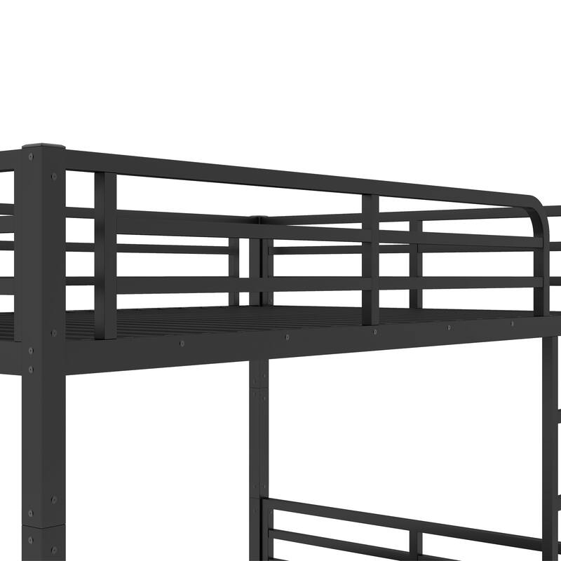 Metal Bunk Bed for Teens and Adults, Space-Saving Design, Noise Reduced