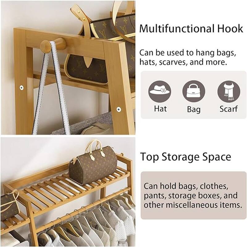 Garment Rack 9 Tier Storage Shelf - 15.75"D x43.31 "W x 55.12"H