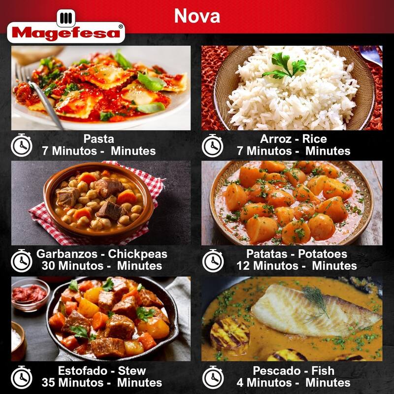 Magefesa Nova Stainless Steel Pressure Cooker Set - 4.2 & 6.3 Qts