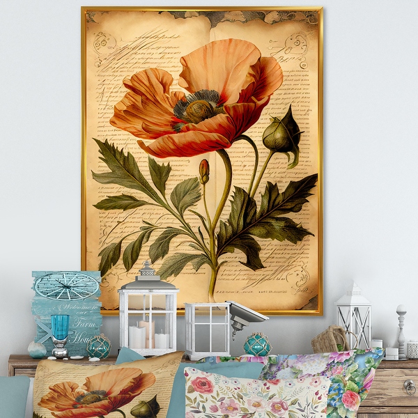 Poppy on sale wall art