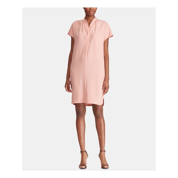 RALPH LAUREN Pink Short Sleeve Knee Length Dress 18. Opens flyout.