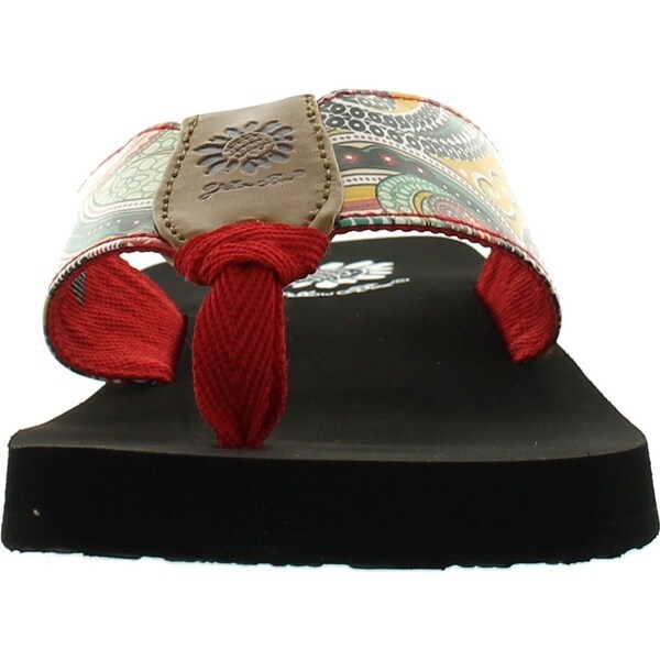 yellow box elephant flip flops