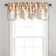 preview thumbnail 10 of 30, Lush Decor Weeping Flower Room Darkening Window Curtain Valance - 52x18