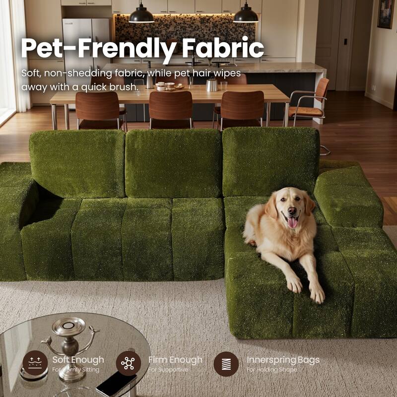 XIZZI Modular Sectional Sofa with L-Shape Chaise