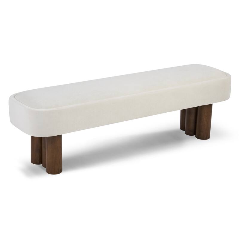 Christopher Knight Home - Modern Upholstered Dining Bench with Padded Seating