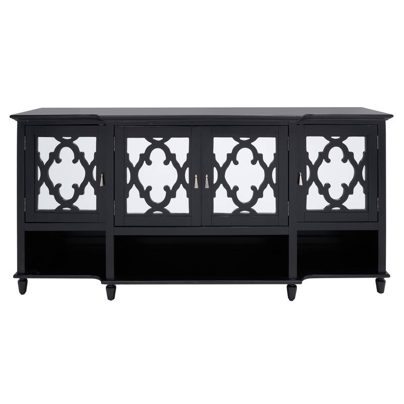 SAFAVIEH Couture Lecarlo Mirrored Wood Sideboard - 72"W x 19"D x 34"H