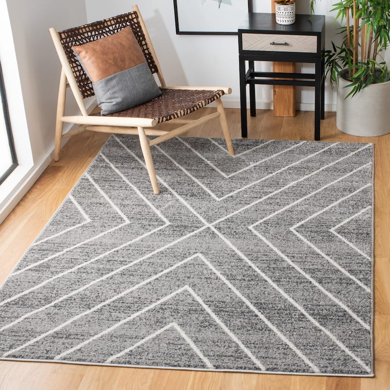 SAFAVIEH Adirondack Hediye Vintage Oriental Rug - 3' x 5' - Dark Grey/Ivory