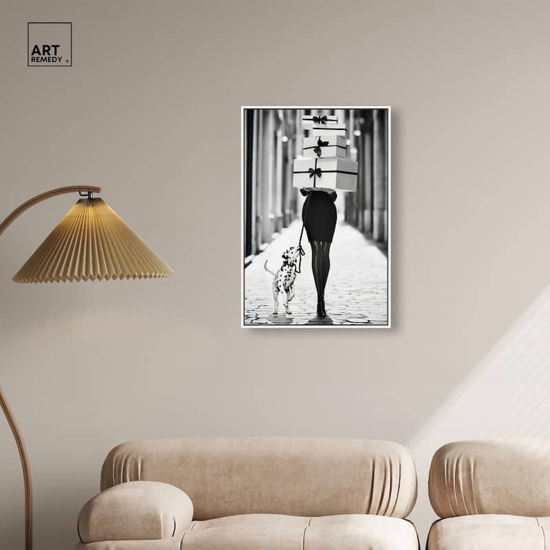 City Dalmatian Canvas by Art Remedy