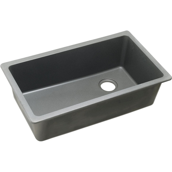 Elkay ELGU13322 Gourmet 33" Single Basin Quartz Kitchen Sink for Undermount Installations
