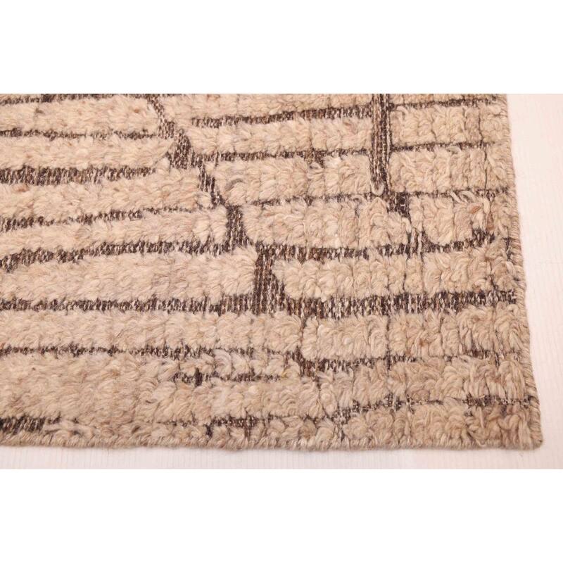 ECARPETGALLERY Hand-knotted Tangier Tan Wool Rug - 5'2 x 7'8