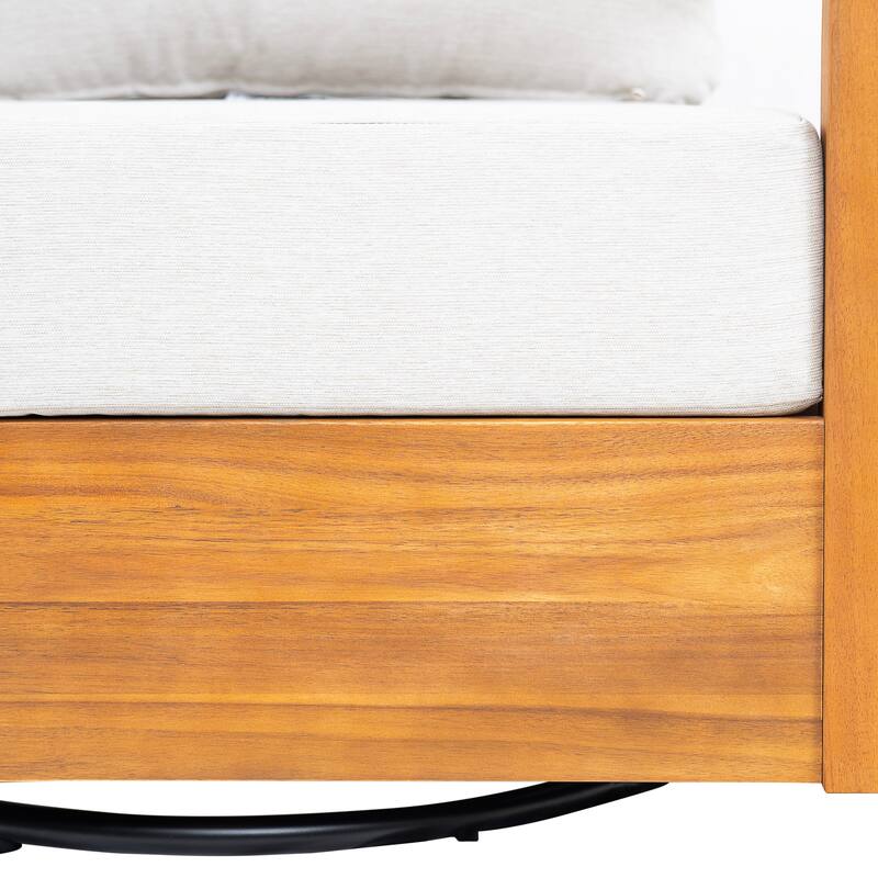 Christopher Knight Home - Alverra 3-Piece Outdoor Swivel Patio Chat Set with MGO Side Table