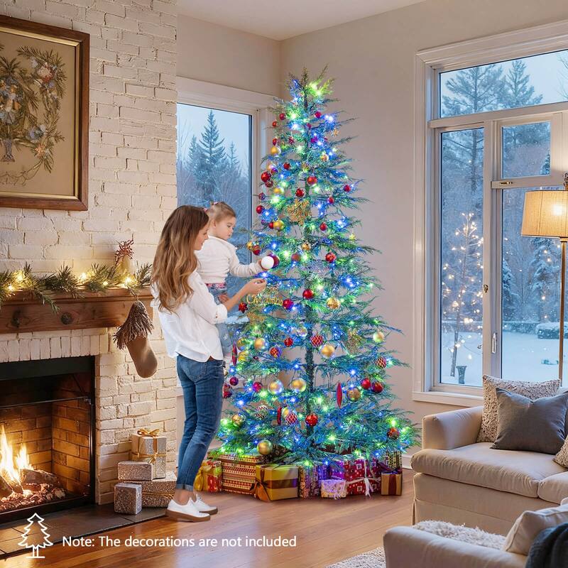 Costway 6.5/7.5 FT Pre-Lit Artificial Christmas Tree with 578 Branch - See Details