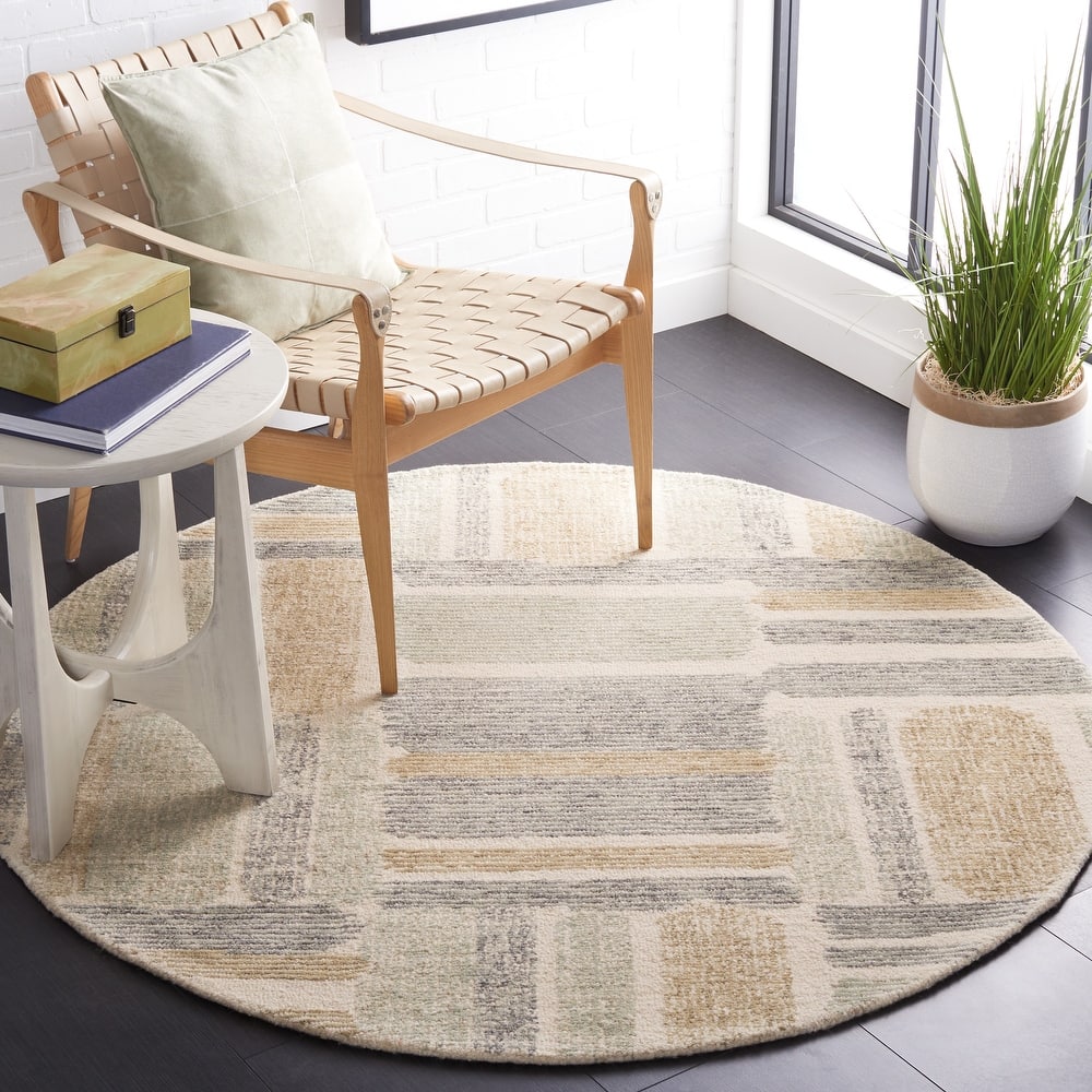 SAFAVIEH Handmade Micro-Loop Belle Modern Wool Rug