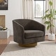 preview thumbnail 2 of 87, 31.1'' W Modern Barrel Swivel Accent Chair Tan-Chenille