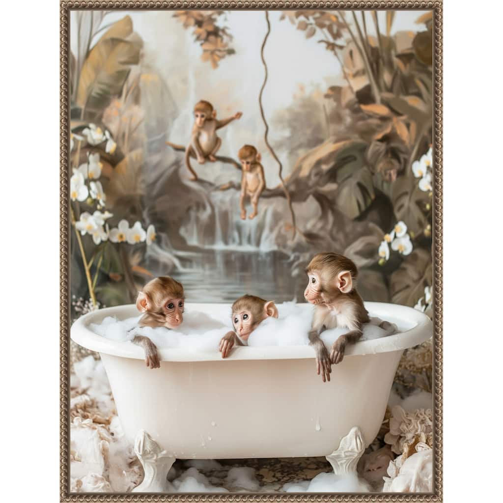 Jungle Spa by Niky Rahner Framed Canvas Wall Art