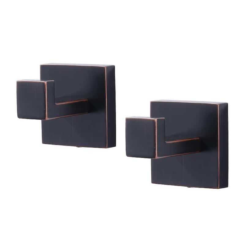 WOWOW J-Hook Wall Mount Robe/Towel Hook 2PCS