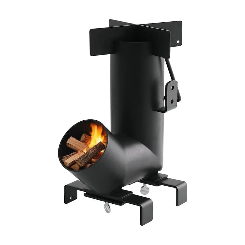 Camping Rocket Stove for Wood, Twigs, or Sticks, Outdoor Use