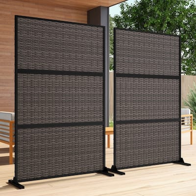 Privacy Screen Outdoor Free Standing Outdoor Screen Panel - 72"H x 47"W