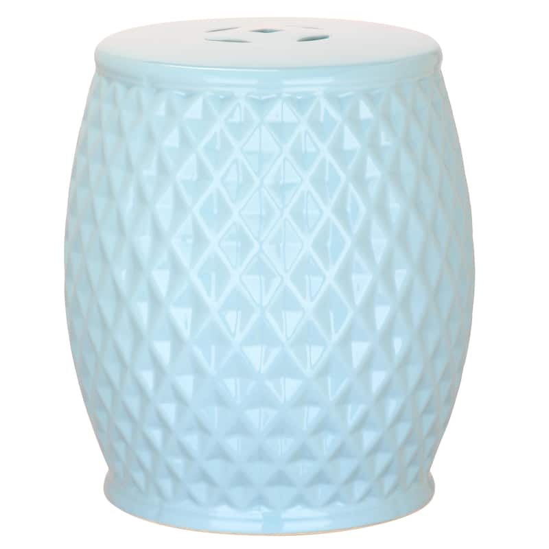 SAFAVIEH Kids Barbie Pink Harlequin Pink Petite Ceramic Decorative Garden Stool