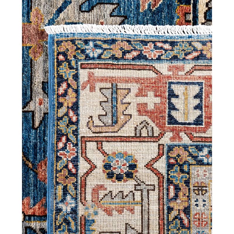 Serapi One-of-a-Kind Hand-Knotted Area Rug - Blue - 8' 1" x 9' 9"