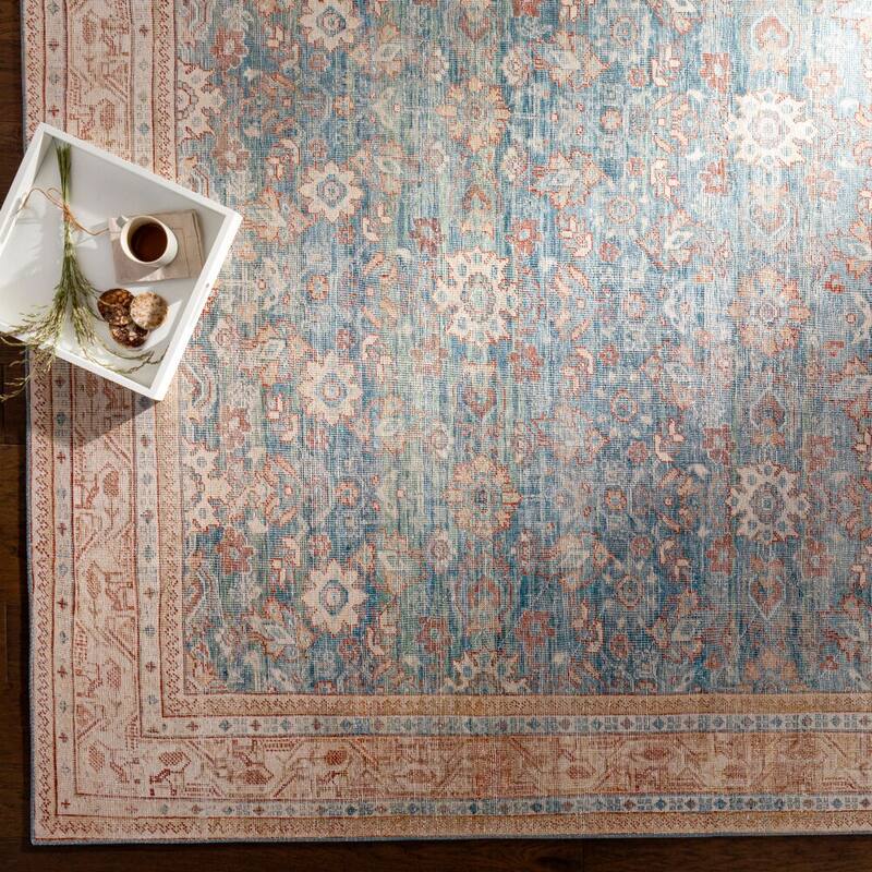 Livabliss Petrova Persian Floral Printed Area Rug