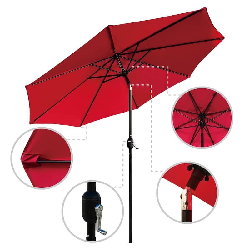 Maypex 9-foot Crank and Tilt Market Umbrella