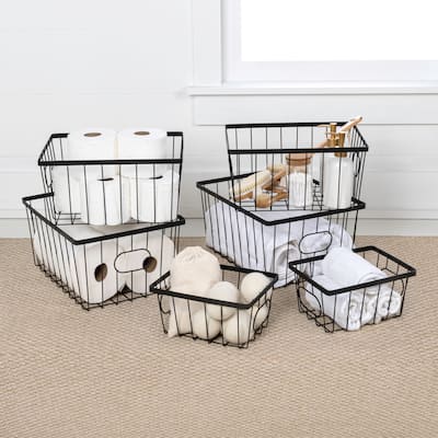 Happimess Camden Set of 6 Handmade Wire Nesting Baskets