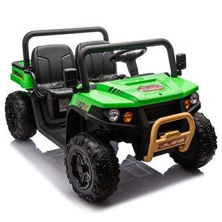 Kids 24V Ride-On UTV with Parental Remote, Dual Motors, and LED Lights