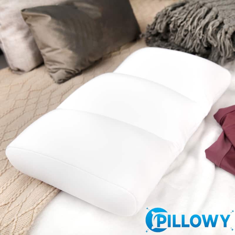 Premium Microbead Pillow, Anti-Aging, Silk like Cover, Sweet Baby Blue