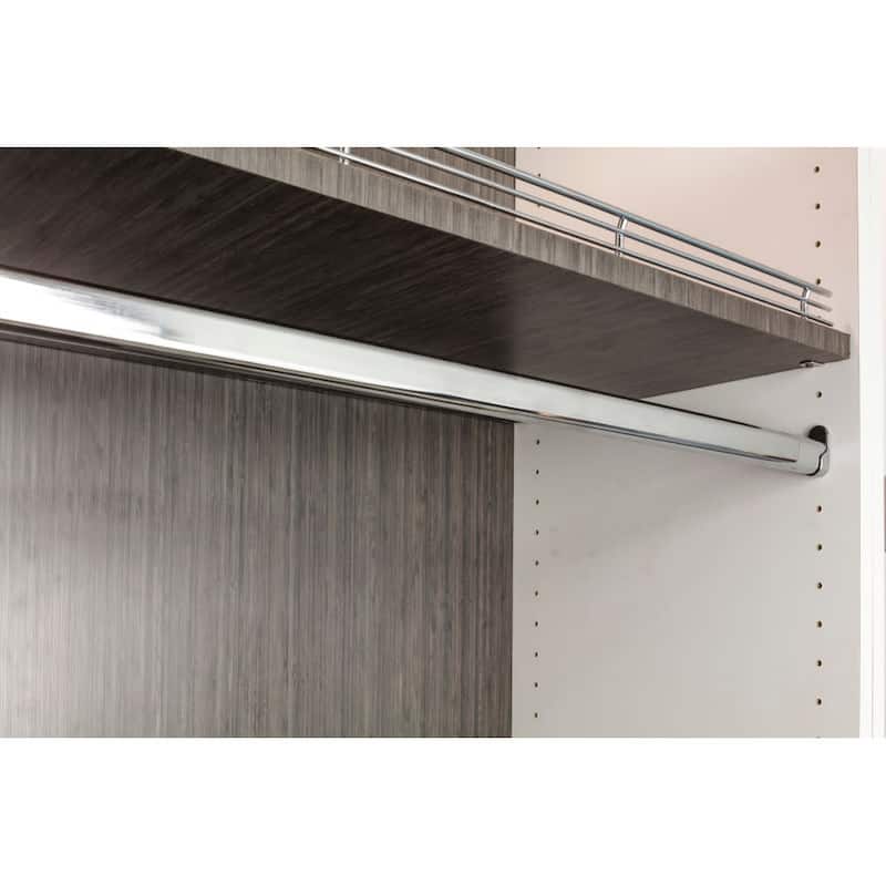 Hardware Resources 1-3/16"H x 19/32"W x 8'L Oval Steel Closet Rod -
