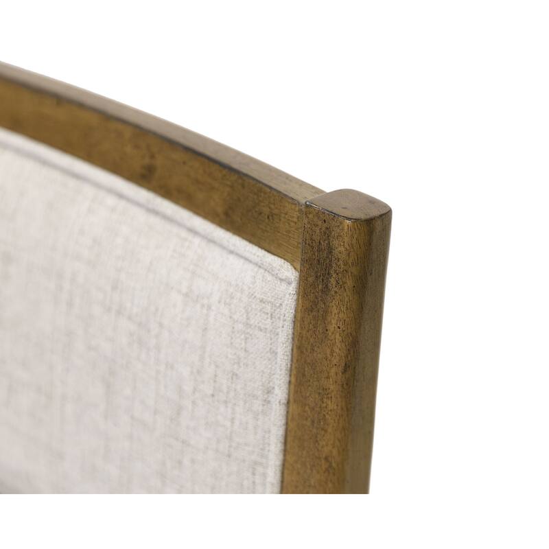 Modern Wood Rectangular Kitchen Dining Table with Six Chairs, Brown